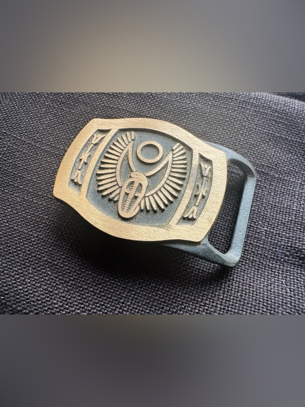 Winged Cobra- Brass Belt Buckle -